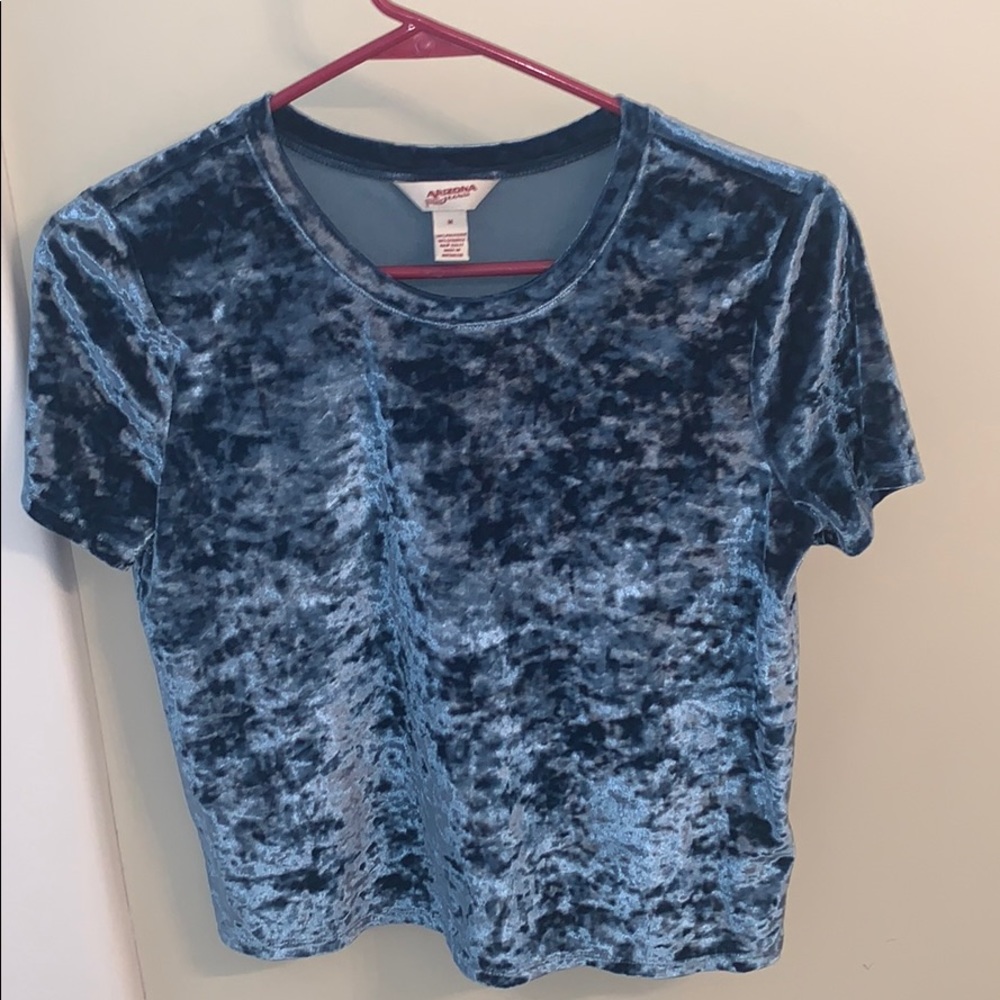 Crushed velvet top